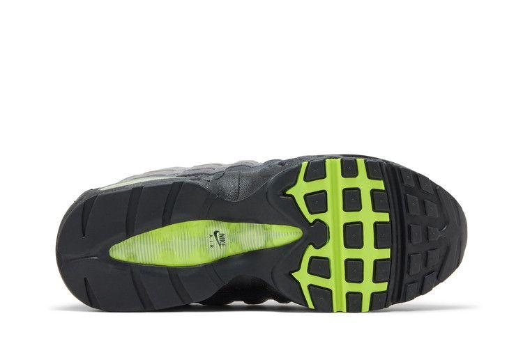 Детские кроссовки Nike Air Max 95 Big Bubble Неоновые (2026) (GS) Черный/Неоново-желтый/Холодный серый