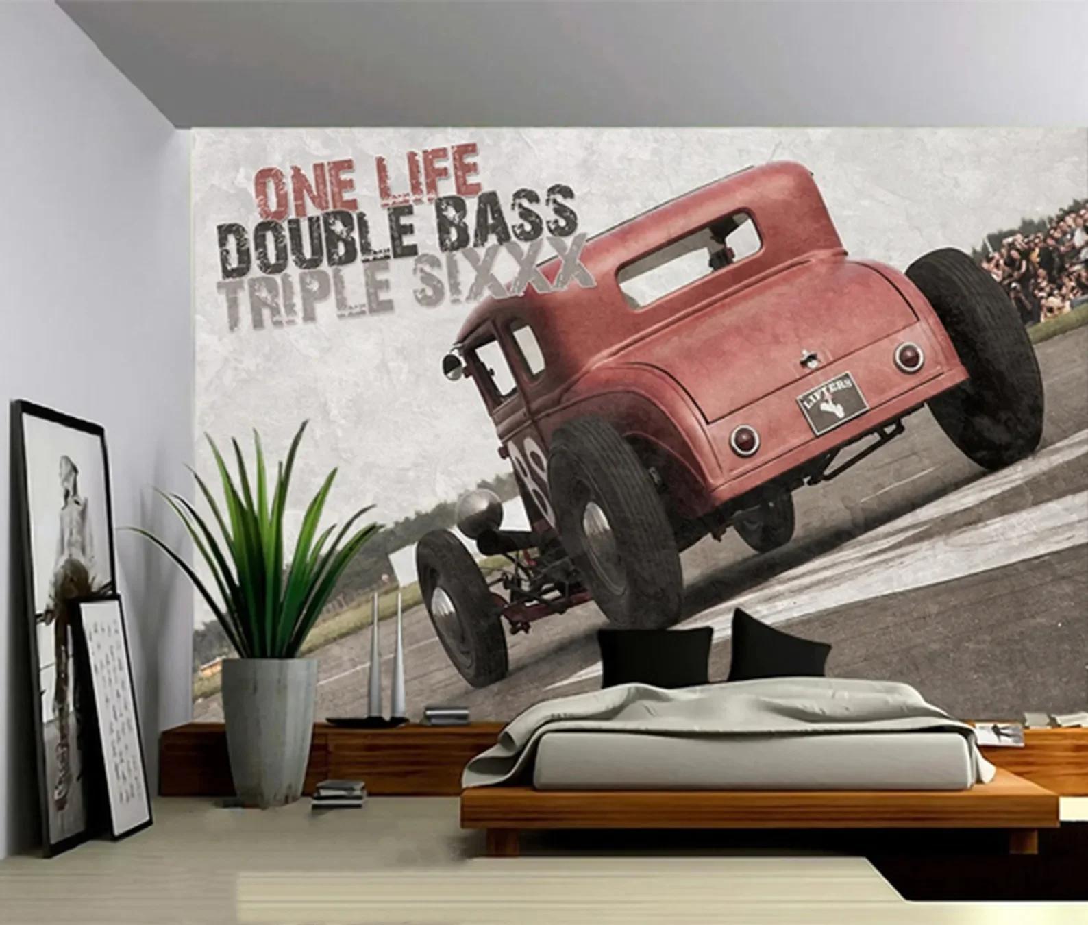 

Hot Rod Tapestry Modified Car Tapestry Wall Hanging Art Bedroom Home Decoration Psychedelic Wall Tapestry Curtain Background 74x94cm(29x37in)