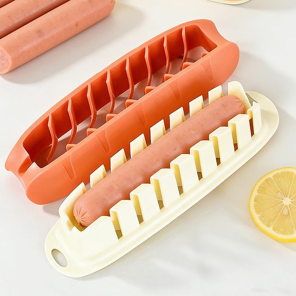 Labor-Saving Sausage Slicer Non-stick Banana Cutter Barbecue Tool Ham Slicer  Easily Demouling
