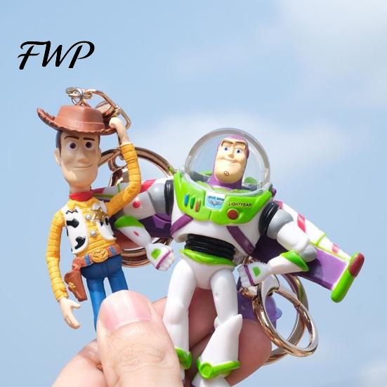 Durable Car Charm Keychain Pendant, Woody Buzz Lightyear Air Freshener, Aromatherapy High Temperature Resistant Vent Clip Accessory for Toy