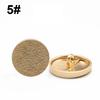 6Pcs 10-28 Mm Golden Gold Metal Buttons Garment Coat Sewing Accessories Buttons For Clothing Crafts Black Point Oil Button