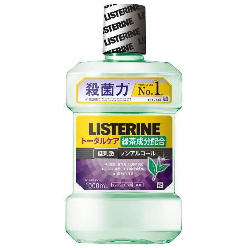 Set: Johnson & Johnson Listerine Total Care Green Tea (1000mL) x 3-Pack Liquid Toothpaste