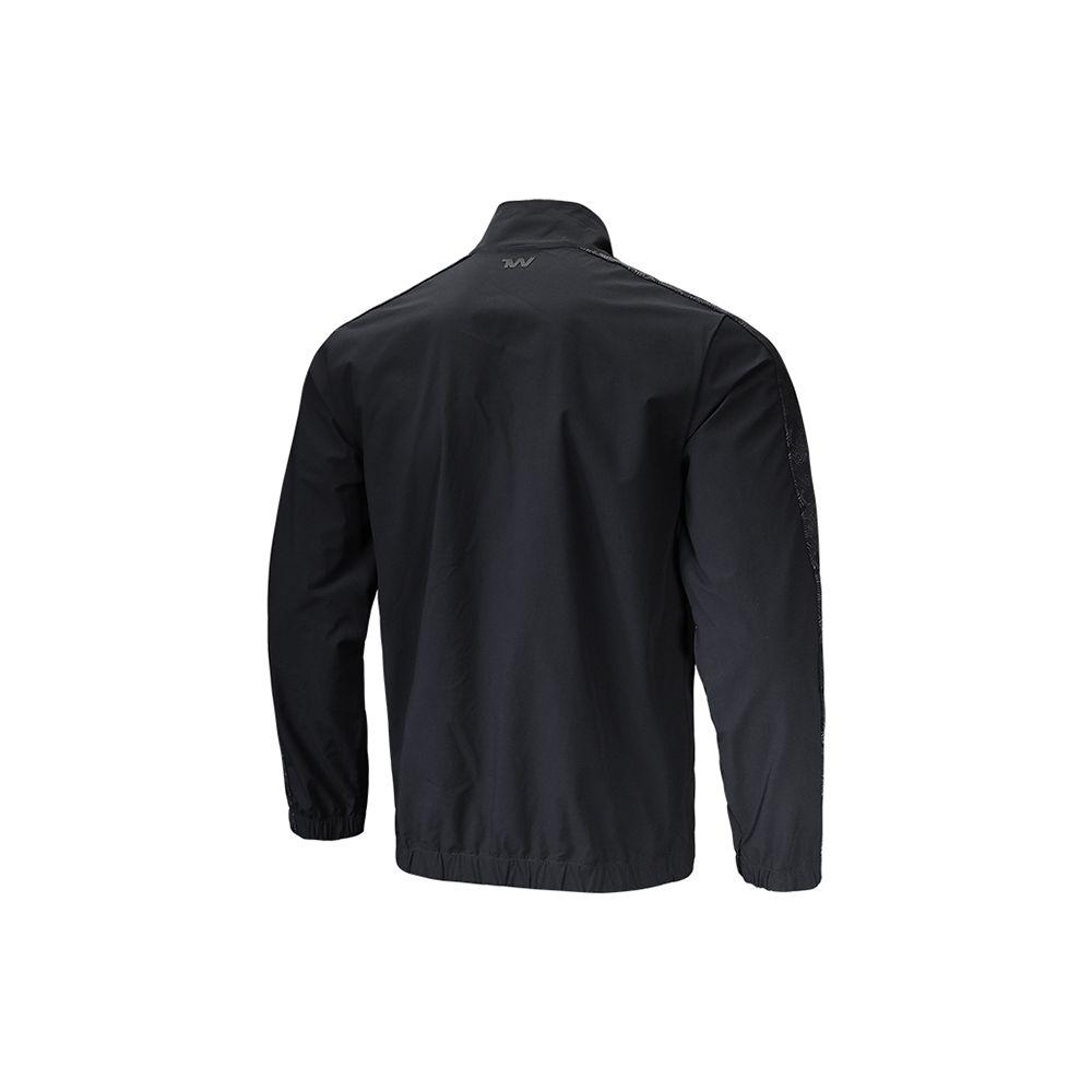 Under Armour Regular Wave Pattern Logo Sports Stand Collar Woven Jacket Men jackets Black 22500401-001