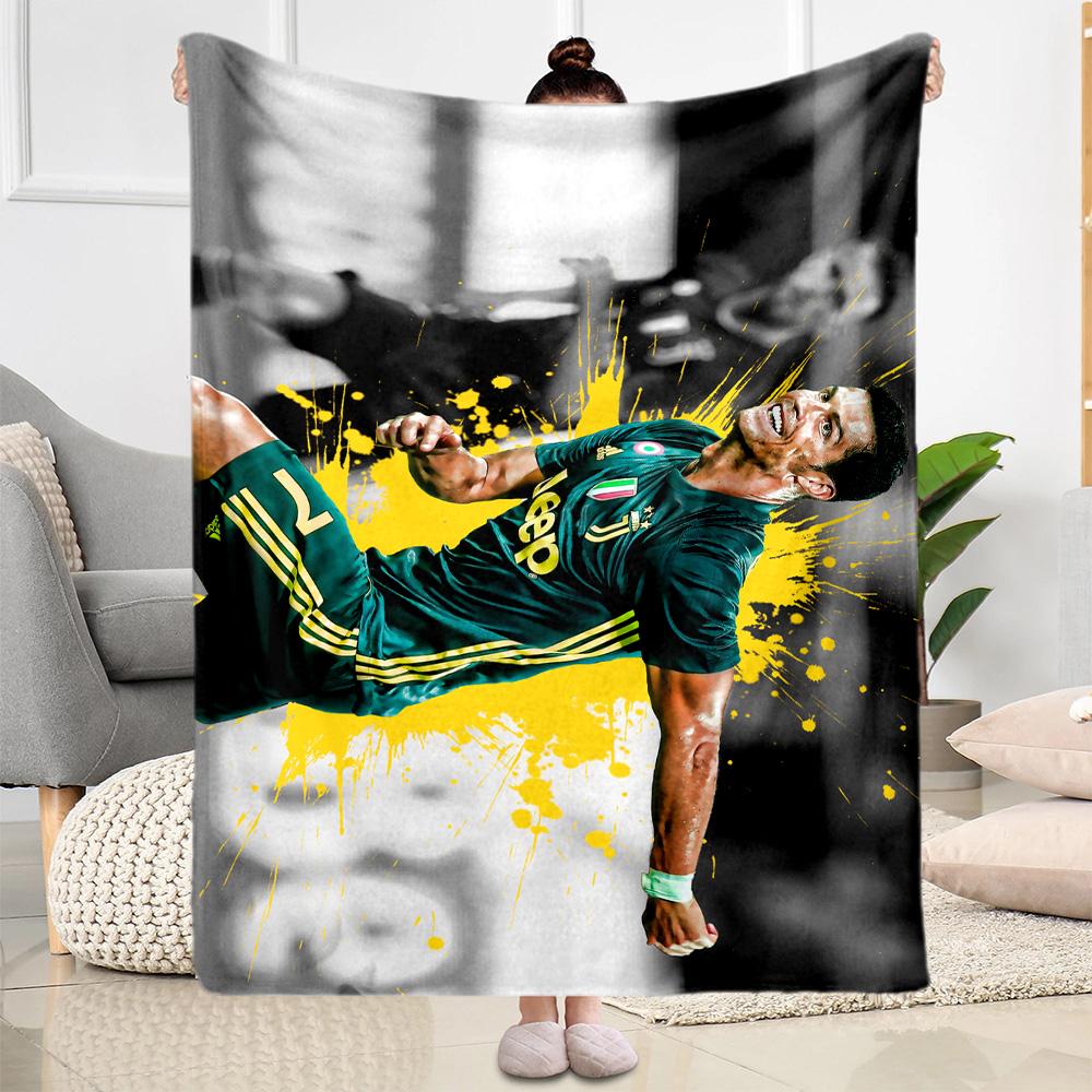 Green Polo Shirt Fashion Blanket Comfortable Great for Picnics Sofa Bed for All Occasions Modern Gift for Travel Home Birthdays