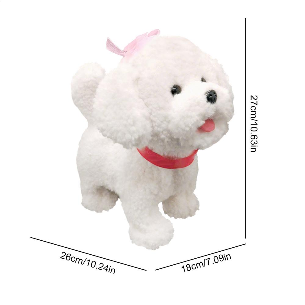 

Умная собака-робот Реалистичная плюшевая мягкая игрушка Сенсорное управление Собака-робот с искусственным интеллектом с имитацией голоса для детей, мальчиков, девочек, подарки на Новый год, день рождения