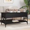 Coffee Table Black Oak Effect 100 X 50 X 50 Cm Engineered Wood
