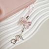 Wings Heart Fringe Phone Lanyard Love Pendant Bowknot Phone Chain  Key  Accessories