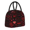 Geometry Cube Game Accessories Insulated Lunch Bag For Outdoor  Food Storage Bag Portable Cooler Thermal Lunch Box