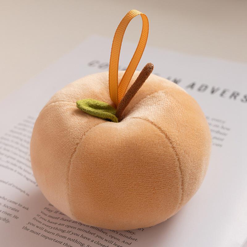 Dopamine Apple Plush Toy Pendant - Red, Green & Peace Apple for Creative Christmas Gift (Logo Customizable)