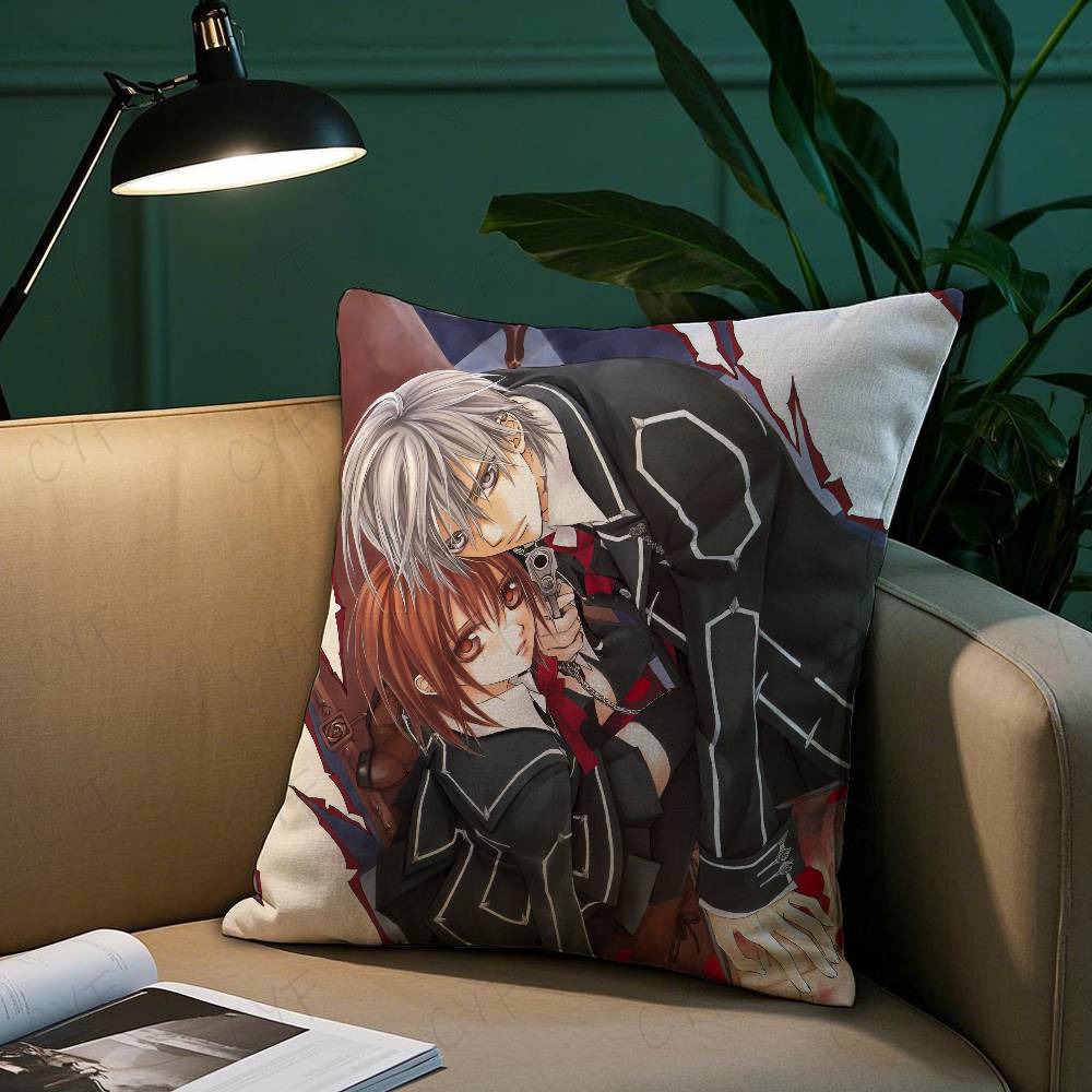 Hot Anime V-Vampire Knight Pillow Case Custom Printed Brushed Fleece Pillow, Baby Skin-Touch, Eco-Friendly Dye-Sublimation Cushi