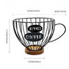 Large Capacity Coffee Pods Organizer Holder for Kitchen Countertop Convenient Fruit Basket Stylish Candy Storage Rack