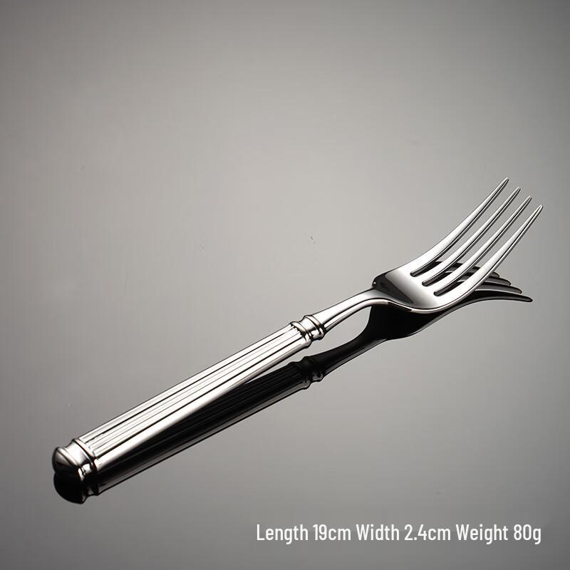 Qianxing Roman Pillar Series Stainless Steel Dessert Forks (5-Pack)