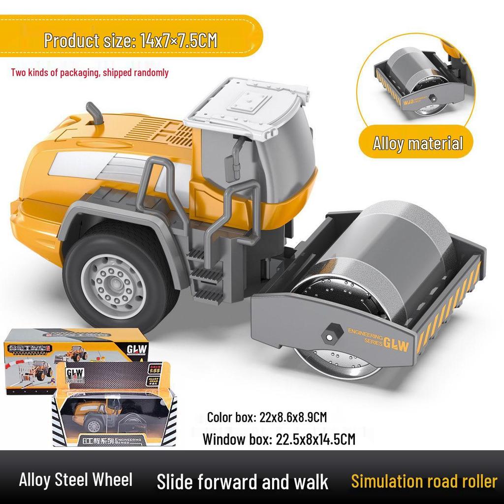 Free Shipping Children's Alloy Excavator & Crane Toy Set