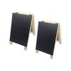 Portable Wood Flip Chart Board Double Sided Design Standing Chalkboards Bulletin Board for Multiple Scene Applications