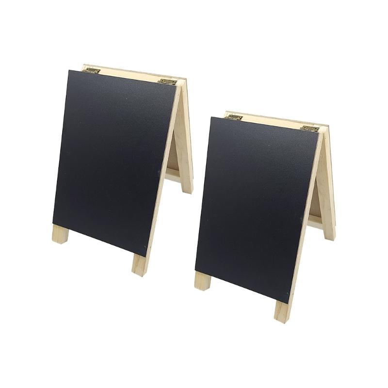 

Portable Wood Flip Chart Board Double Sided Design Standing Chalkboards Bulletin Board for Multiple Scene Applications 1