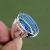 Rainbow Calsilica Ring 925 Sterling Silver Rings Handmade Real Gemstone Ring Rainbow Calsilica Jewelry Gifts For Her Available In Ring Size