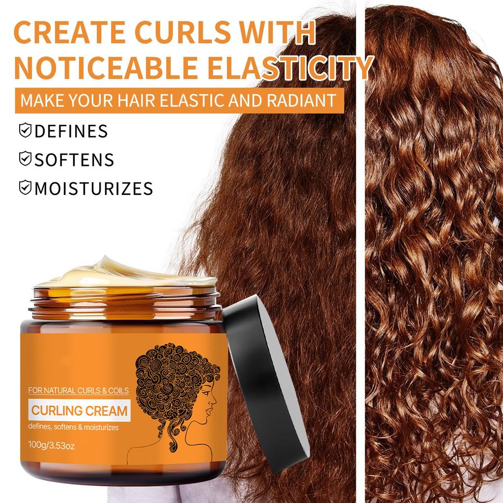 Curl Cream Natural Moisturizing Leave-In Conditioner Wave Elastic Styling Styling Elastin