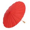 White Blank Paper Umbrella Colorful Oil Paper Umbrella for Kids DIY Painting Craft(Red)
