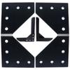 Aluminum Angle Outside Joining Plate 5 Hole L Shape Bracket Connector 90 Degree Joint Board Plate Anodised Corner Bracket Plate