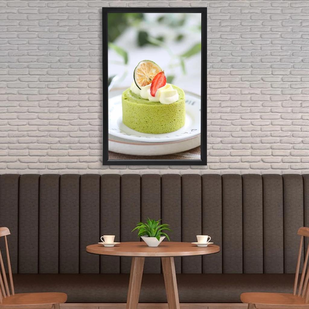 LED Poster Frame, 18" x 24" LED Backlit Poster Photo Frame Movie Poster Aluminum Alloy Advertisement Signage Light Sign