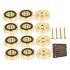 12Pcs Universal Metal Cutting Board Feet with Screws for Thick Kitchen Chopping Boards Ensures Firm Hold Enduring