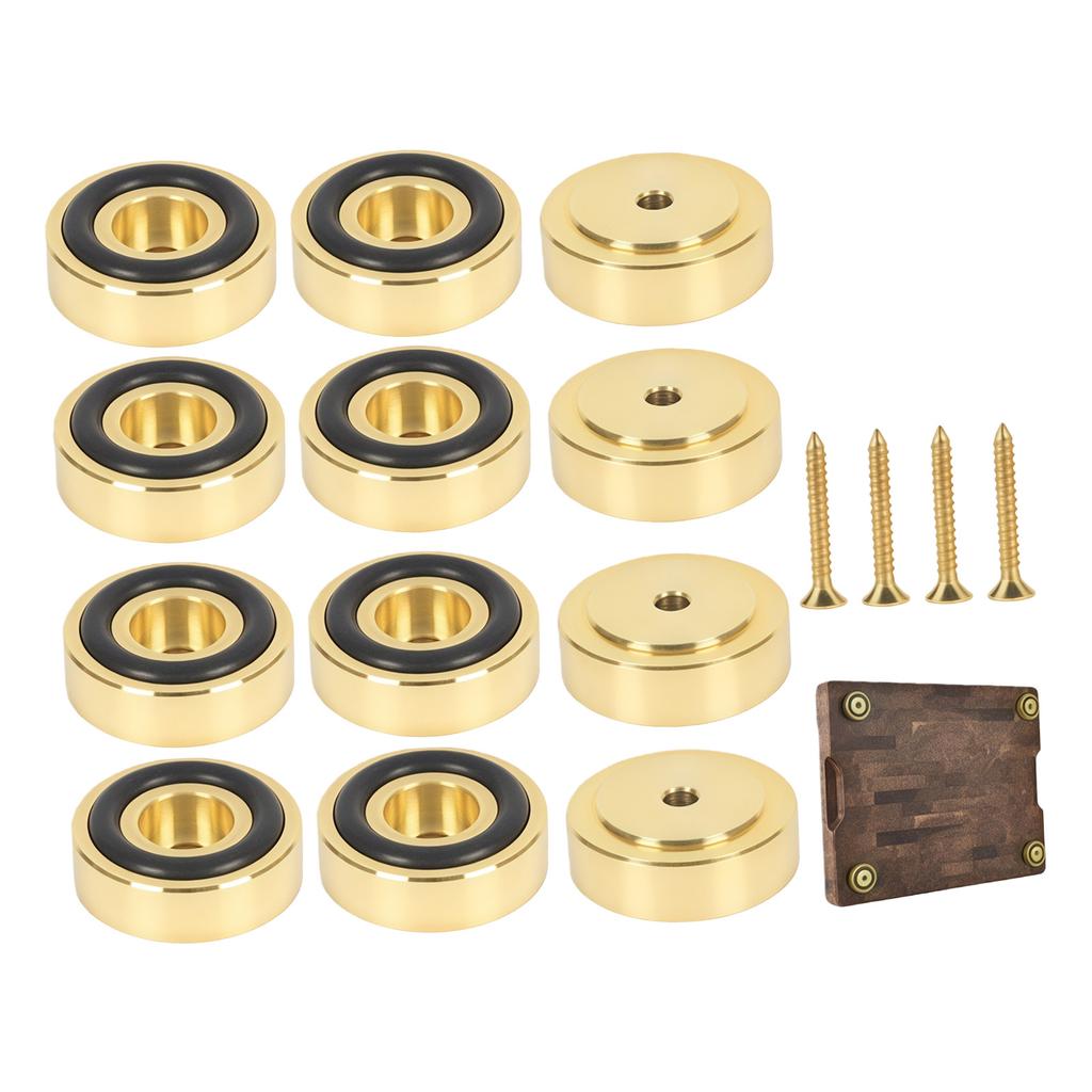 12Pcs Universal Metal Cutting Board Feet with Screws for Thick Kitchen Chopping Boards Ensures Firm Hold Enduring