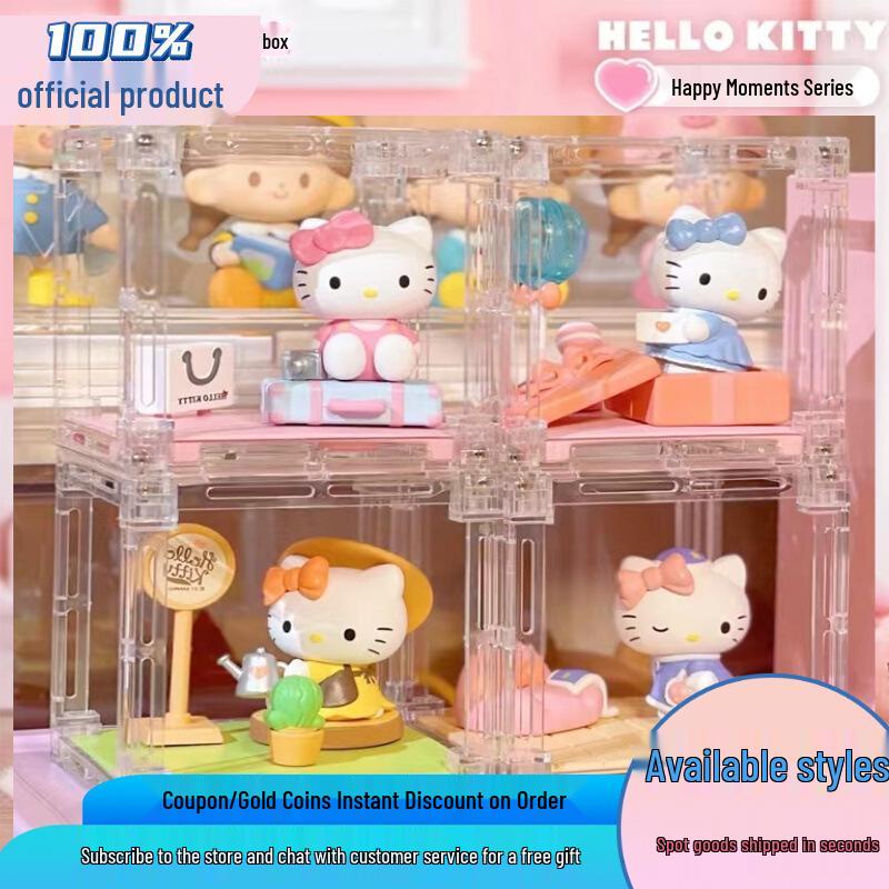 Фигурка-сюрприз Hello Kitty Счастливые моменты - Милая модная игрушка-украшение для девочек