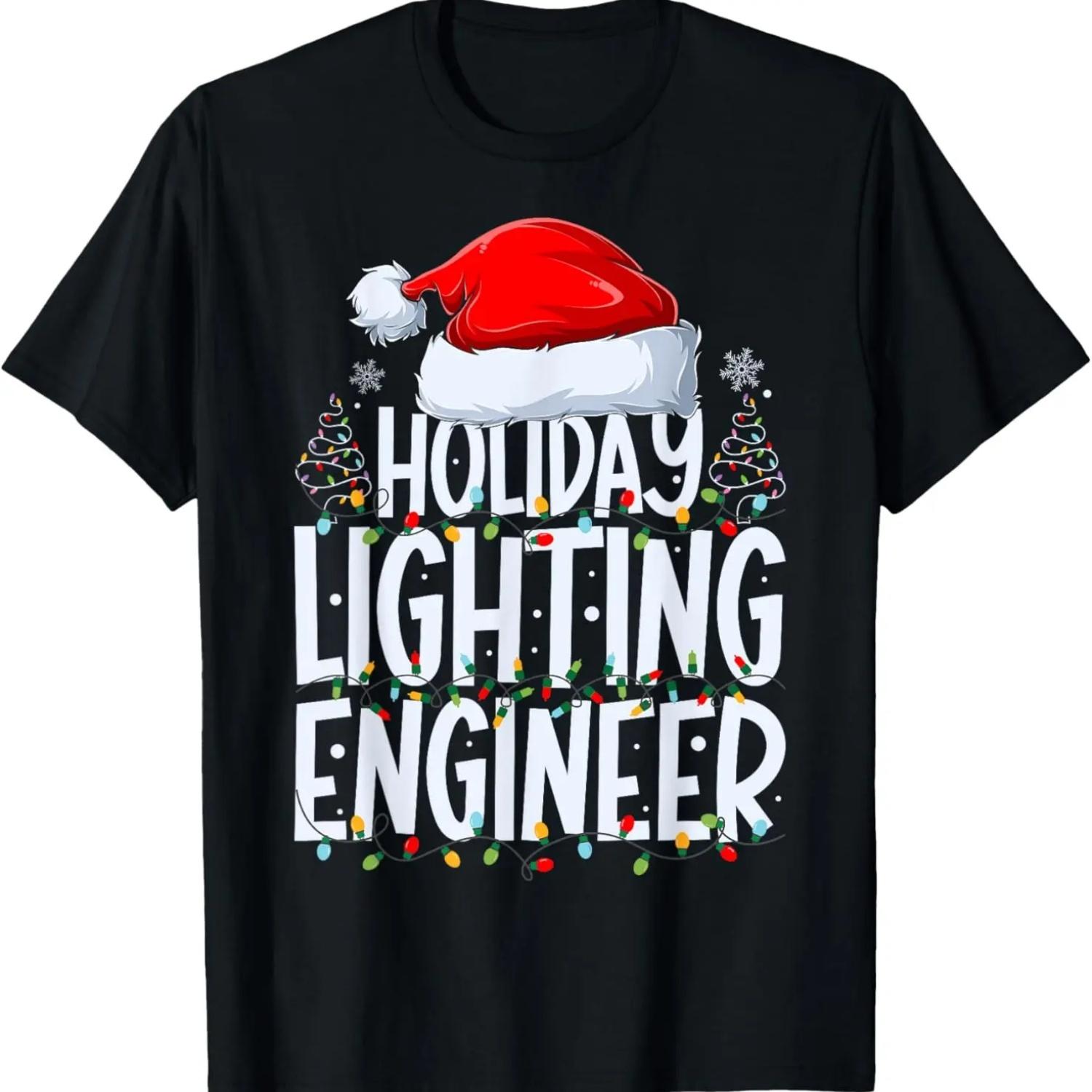 

Holiday Lighting Engineer Christmas Light Decorator Xmas T-Shirt S чёрный