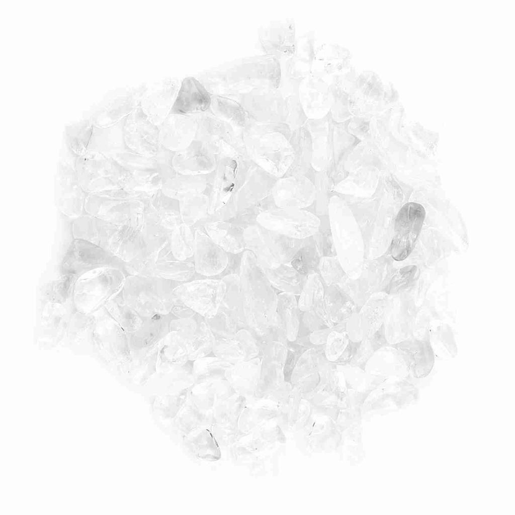 Trommelsteinsplitter, zerkleinerte natürliche Bergkristallstücke