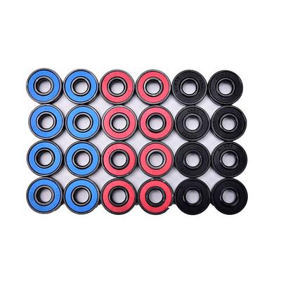 8Pcs/Set 608Rs Skate Skateboard Steel Integrated Spacer Bearings Fit
