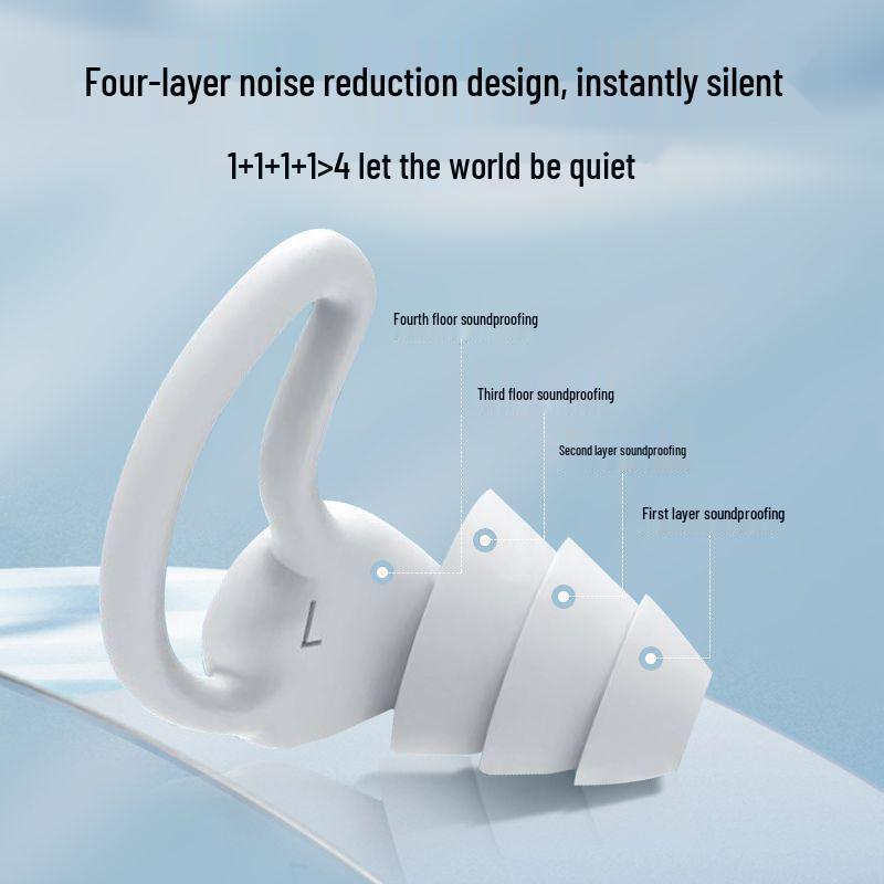 Waterproof Soundproof Silicone Earplugs: Professional Noise Reduction for Sleeping, Dorms, and Swimming