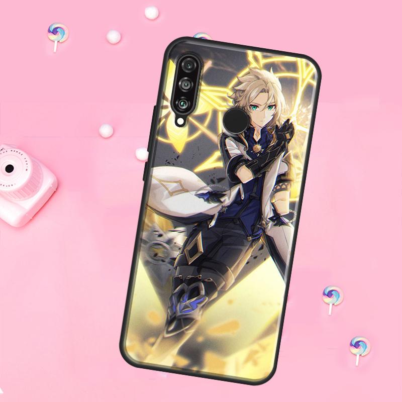 Genshin Impact Albedo For Huawei Nova 12s 12i 8i 11i 9 10 SE Y60 Y70 Y90 Y72 Y73 Y61 Y91 P60 Pro P30 P40 Lite Case