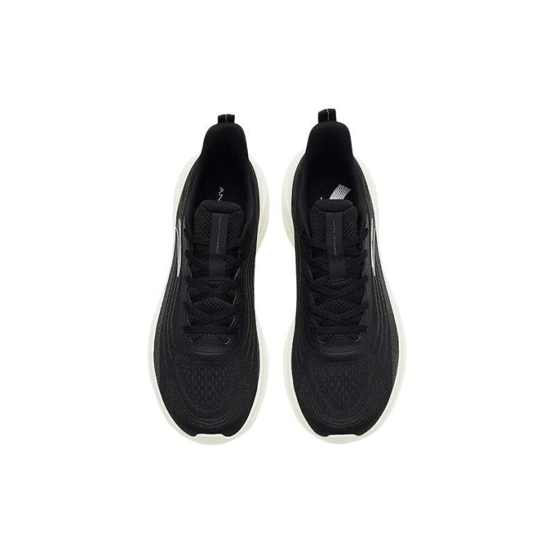 Anta Slip Resistant Abrasion Resistant Low top Casual Running Shoes Men's Black White Sneakers 912335571-2