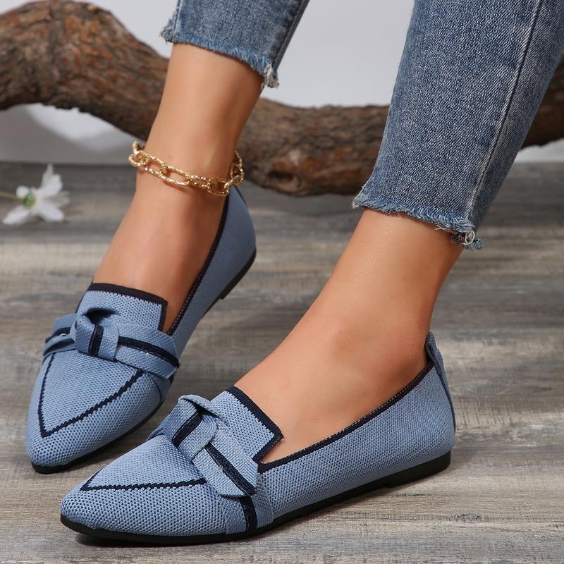 Fashion Women's Loafers Ballet Flats Pointed Toe Barefoot Slip-on Sandals Casual Low Heel Luxury Woman Shoe New in Butterfly