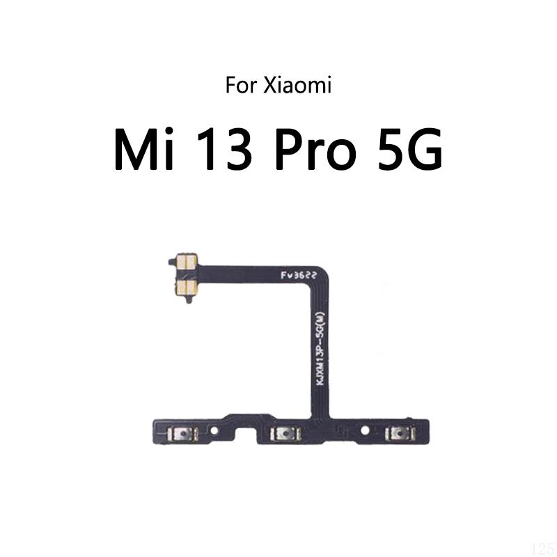 Power Button Switch Volume Mute Button On / Off Flex Cable For Xiaomi Mi 13 Pro 5G