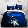 Astro Bot Cute Cartoon Bedding Set Duvet Set Single Double Bed King Size Bed Set Adult Boys Bedroom Duvet Cover Pillow Case