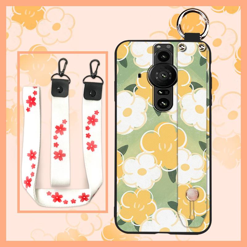 Shockproof Soft case Phone Case For Sony Xperia Pro-I Dirt-resistant Durable Back Cover Anti-dust Wristband Protective
