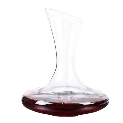 Decanter per vino in vetro con beccuccio smussato, contenitore per aeratore per vino, bottiglia di vino
