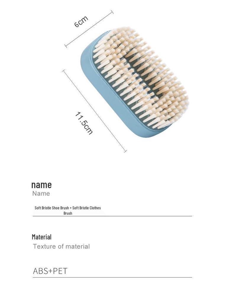 Multifunctional Soft Bristle Shoe and Laundry Cleaning Brush