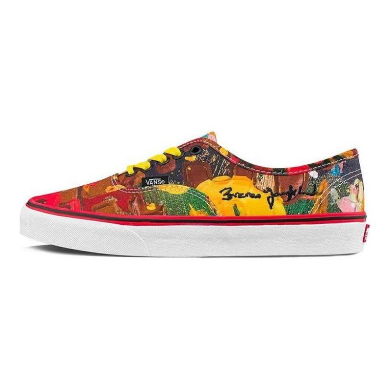 MOCA x Vans Authentic Коллаборация Низкие Унисекс Кеды для Скейтбординга Разноцветные VN0A5KRD8CR 36.5