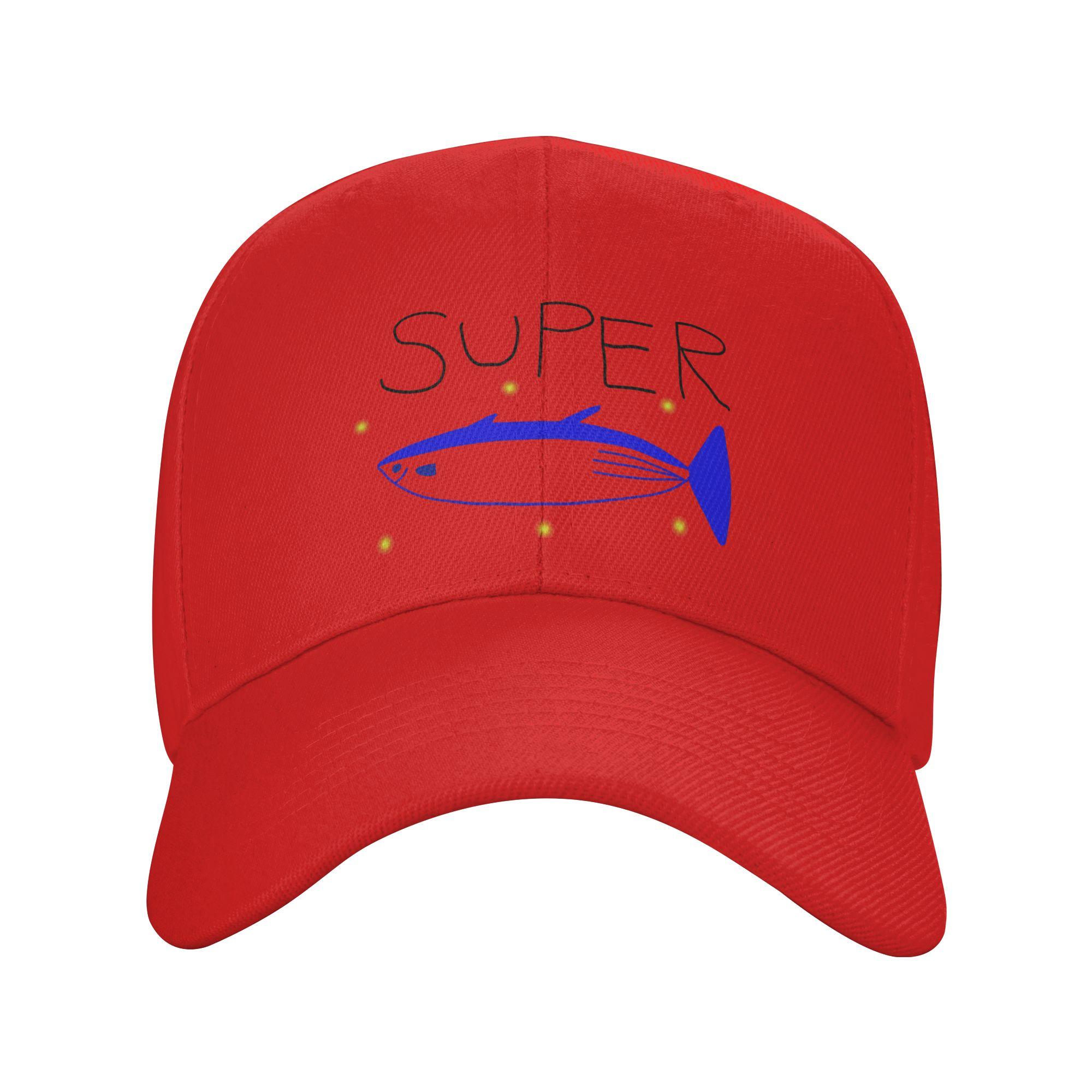 Fashion Super Tuna Funny Tuna Fish Golf Cap Unisex Snapback Cap Formal All Seasons Adjustable Sun Caps One Size