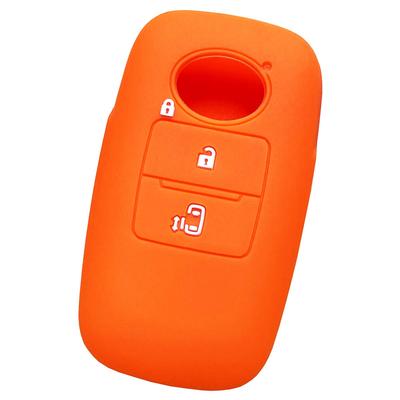 [IKT] Silicone Cover for Daihatsu and Toyota Car Smart Key 2 Buttons Orange/New Tanto