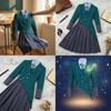 Wicked School Uniform Costume Set For Girls With Polyester Fabric For Halloween And Cosplay