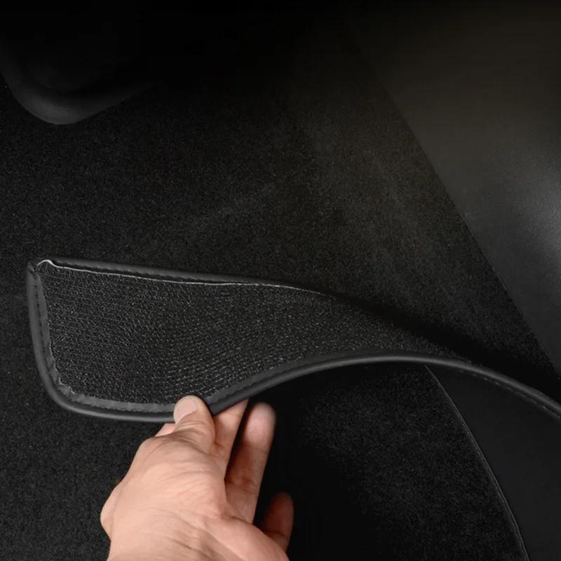 for Tesla Model Y Juniper 2025 Launch Model 3+ Highland 2024 Rear Seat Lower Protective Mat Anti-Dirty Kick Pad Cushion Leather