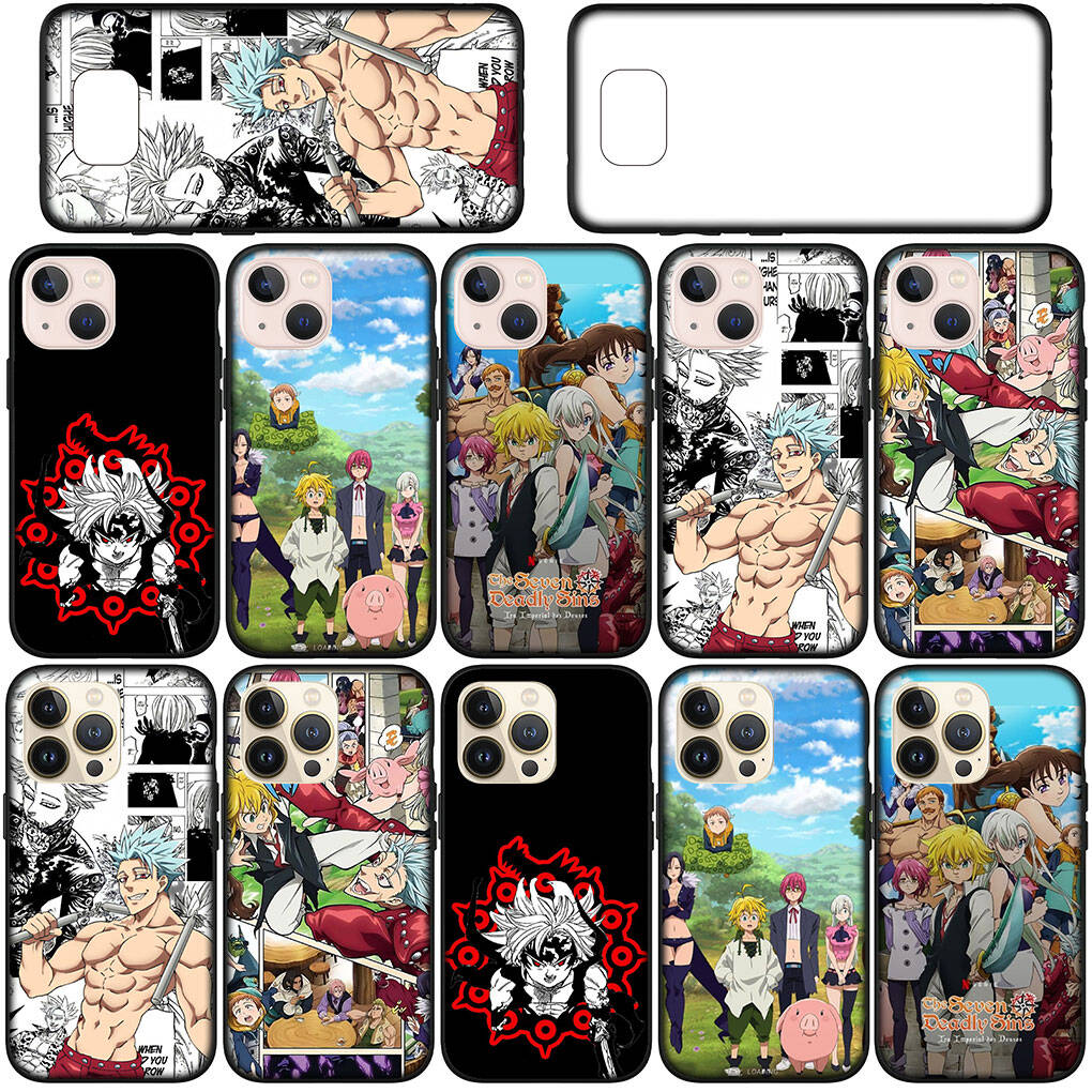 Hülle für iPhone 17 16 15 Xiaomi Poco Redmi Note 14 13 12 11 Pro Max Samsung Galaxy S25 S24 OPPO Huawei Die sieben Todsünden Meliodas Ban Handyhülle