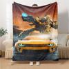 1Pc Transformers Optimus Prime Statue Blanket For Couch Bed Plush Cozy Fuzzy Blanket Super Soft Warm Blankets For Fall And Winter 091882
