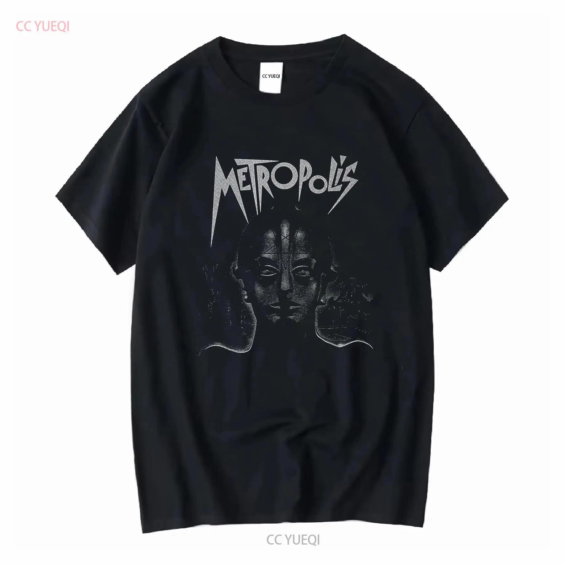 Metropolis 1927 Maschinenmensch T Shirt Horror German Expressionism Robot Diy long or short sleeves vintage Washed Stretched S разноцветный