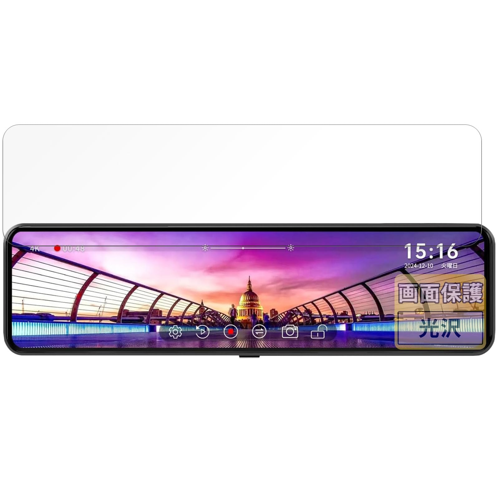 

FILMEXT Film Changer Drive Recorder Mirror Type Protective Film for V69Plus, Beautiful as if it wasn t pasted, Ultra Transparent, Made in Japan