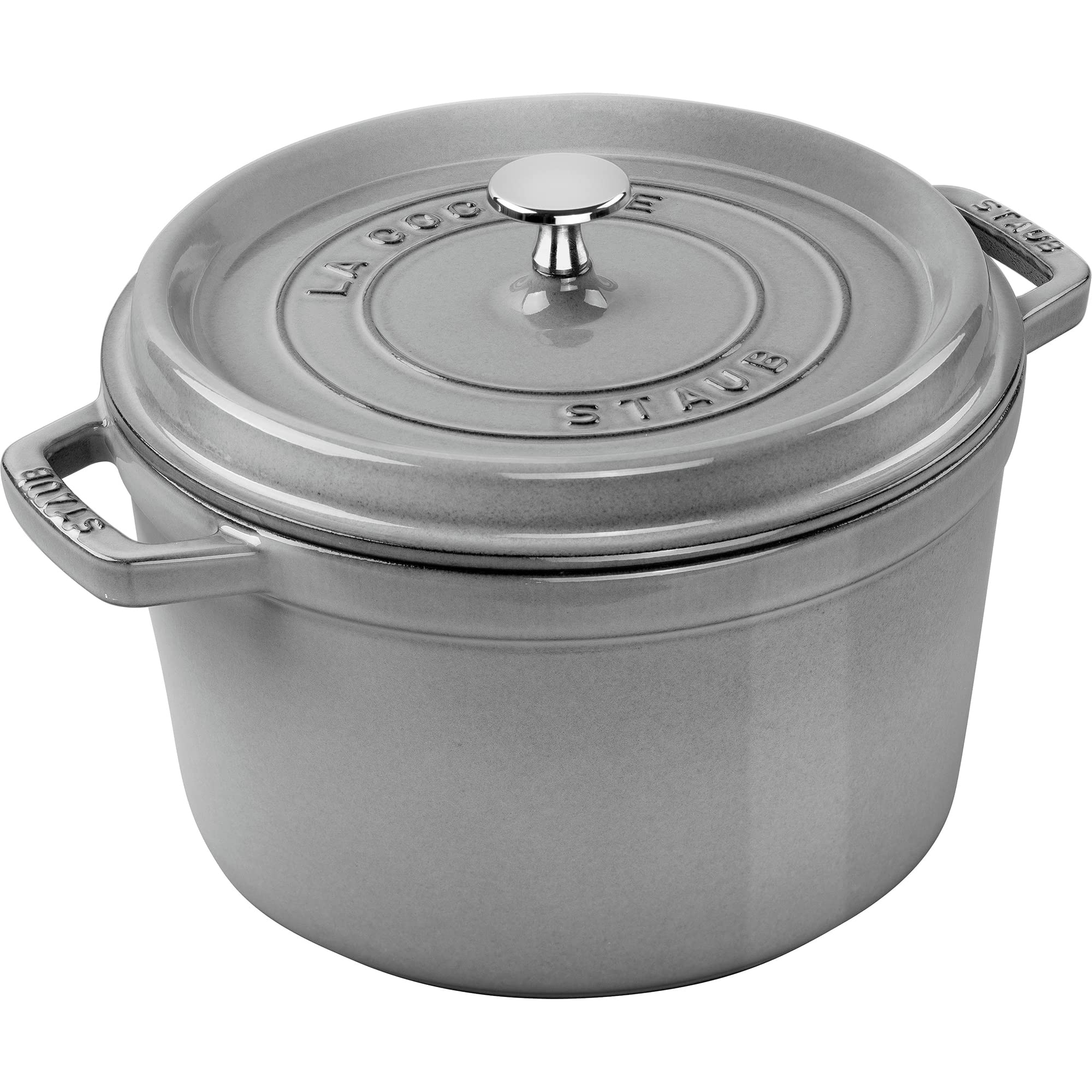 

Staub Cast Iron 5-qt Tall Cocotte - Graphite, Made in France