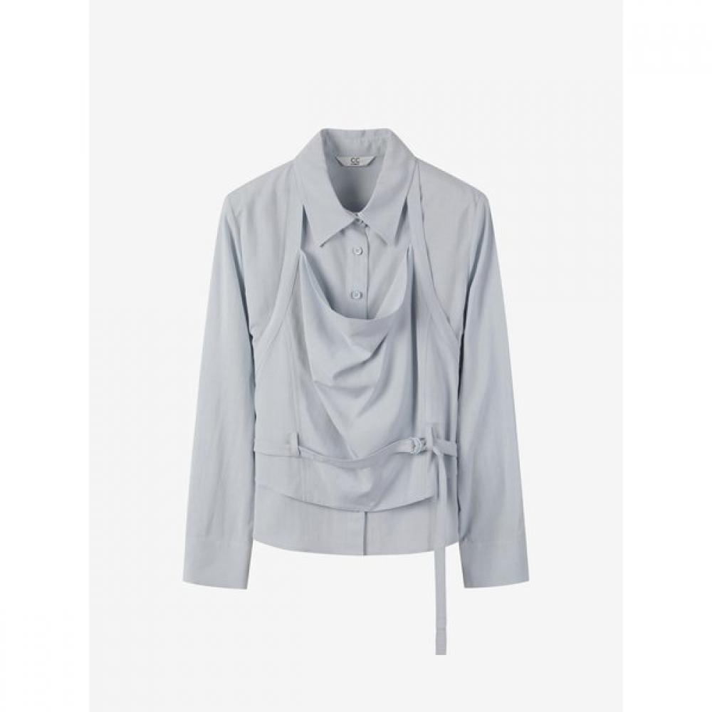 Cc Collect Layered Shirt Blouse C262msc032